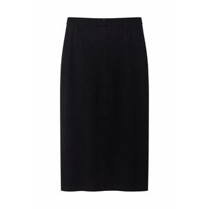 Zara Womens Black Maxi Skirt XL Knit Stretch Minimalist Bodycon Elegant